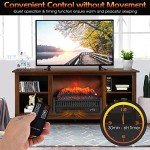 Portable Electric Fireplace with Adjustable Flame Features