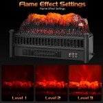 Portable Electric Fireplace with Adjustable Flame Features