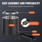 VEVOR Portable Smokeless Fire Pit for Outdoors