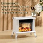 DONYER 13" Mini Electric Tabletop Fireplace Heater