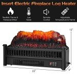Portable Electric Fireplace with Adjustable Flame Features