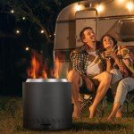VEVOR Portable Smokeless Fire Pit for Outdoors