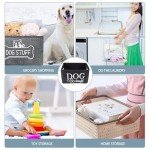 VILLCASE Dog Toy Storage Bin with Bone Handle