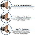 2-inch Bowl Sander with Dual Bearings & Foam Pad