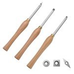 VEVOR 3-Piece Wood Lathe Chisel Set