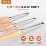 VEVOR 3-Piece Wood Lathe Chisel Set