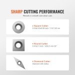 VEVOR 3-Piece Wood Lathe Chisel Set