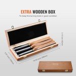 VEVOR 3-Piece Wood Lathe Chisel Set