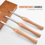 VEVOR 3-Piece Wood Lathe Chisel Set