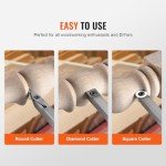 VEVOR 3-Piece Wood Lathe Chisel Set