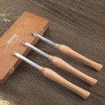 VEVOR 3-Piece Wood Lathe Chisel Set