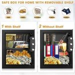 Fireproof Home Safe with Waterproof Document Bag
