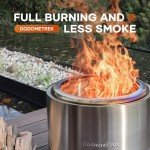 DodomeTrek 14" Smokeless Outdoor Fire Pit