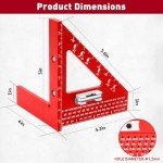 4-Inch 3D Woodworking Angle Measuring Tool Set