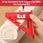4-Inch 3D Woodworking Angle Measuring Tool Set