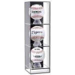 Threehoney Acrylic Baseball Display Case Set