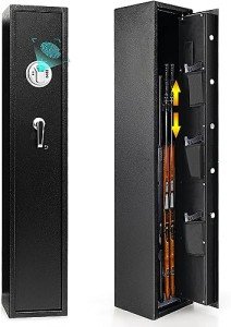 Biometric Gun Safe for 3 Rifles and Pistols