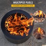 Portable Smokeless Outdoor Fire Pit with Carry Bag