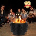 Portable Smokeless Outdoor Fire Pit with Carry Bag