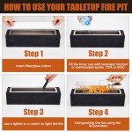 Tabletop Fire Pit - Indoor/Outdoor Mini Fireplace