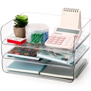 Okllen Stackable Paper Organizer Set for A4 Documents