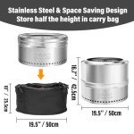 Onlyfire Portable Smokeless Fire Pit with Bag
