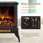Electric Fireplace Heater with 3D Flame Effect
