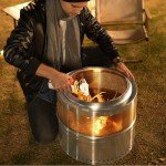 20" Stainless Steel Fire Pit with Grill Grate
