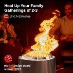 EAST OAK 17'' Smokeless Outdoor Fire Pit