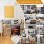 Electric Fireplace Heater with 3D Flame Effect