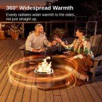 EAST OAK 17'' Smokeless Outdoor Fire Pit