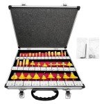 35-Piece Carbide Router Bit Set for Woodwork