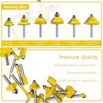 35-Piece Carbide Router Bit Set for Woodwork
