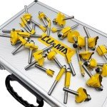 35-Piece Carbide Router Bit Set for Woodwork