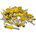 35-Piece Carbide Router Bit Set for Woodwork