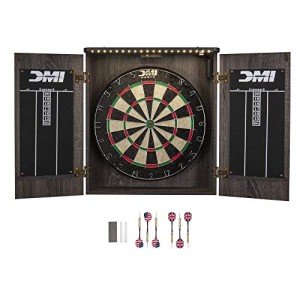 DMI Sports Paris Dartboard Set in Rustic Gray