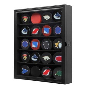Mstrse 20 Hockey Puck Display Case - Black