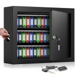 Outdoor Key Cabinet with 75 Colorful Key Tags