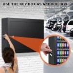 Outdoor Key Cabinet with 75 Colorful Key Tags