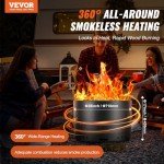 Portable Smokeless Fire Pit for Outdoor Use