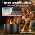 Portable Smokeless Fire Pit for Outdoor Use