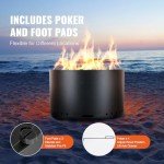 Portable Smokeless Fire Pit for Outdoor Use