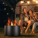 Portable Smokeless Fire Pit for Outdoor Use