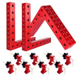 90-Degree Corner Clamps for Woodworking (Set of 4)