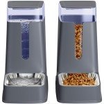 Hipidog Cat Food & Water Dispenser Set 2 Gallon