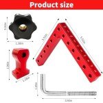 90-Degree Corner Clamps for Woodworking (Set of 4)