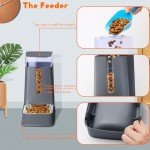 Hipidog Cat Food & Water Dispenser Set 2 Gallon