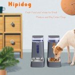 Hipidog Cat Food & Water Dispenser Set 2 Gallon
