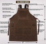 Adjustable Canvas Work Apron with Tape Holder