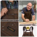 Adjustable Canvas Work Apron with Tape Holder